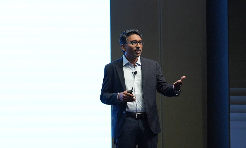 Hyther Nizam, MEA President at Zoho at Zoholics 2024 Dubai