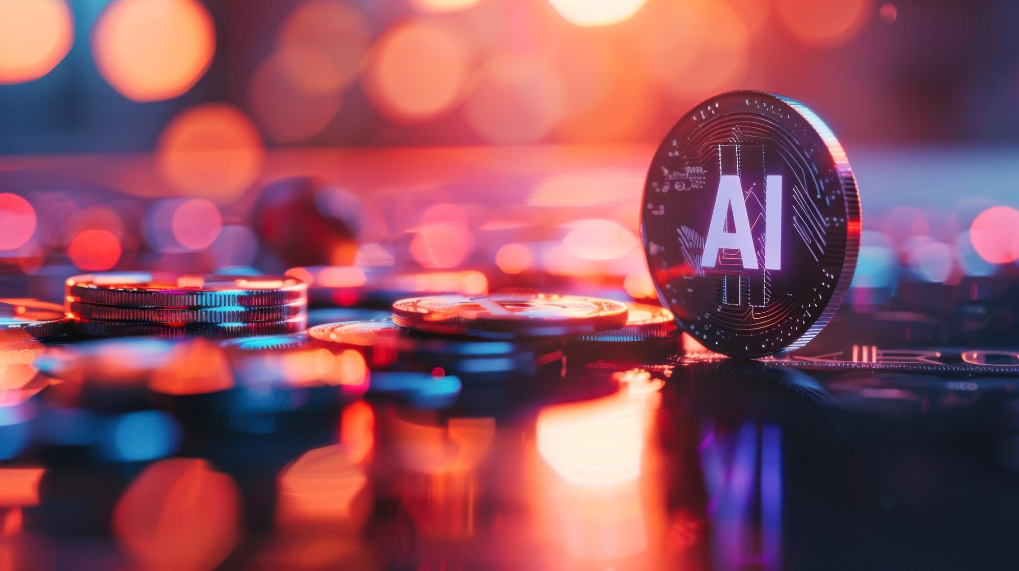 abstract representation of AI and digital currencies