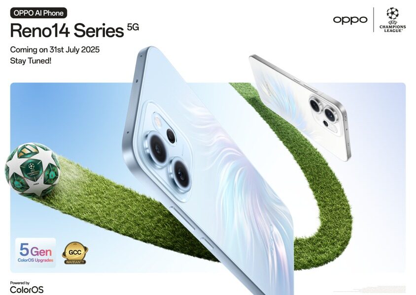a product shot of Oppo Reno 14 Series