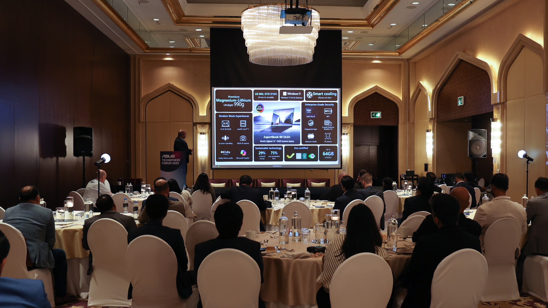 A wide-angle shot of the ASUS Techsphere Forum