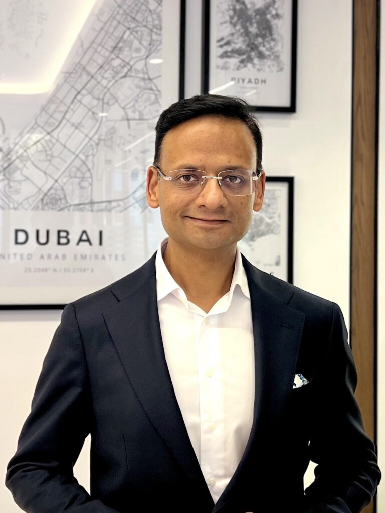 A portrait of Nimish Goel, Partner and Head of GCC, Dhruva Consultants