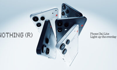 A hero shot of a couple of Nothing Phone (3a) Lite