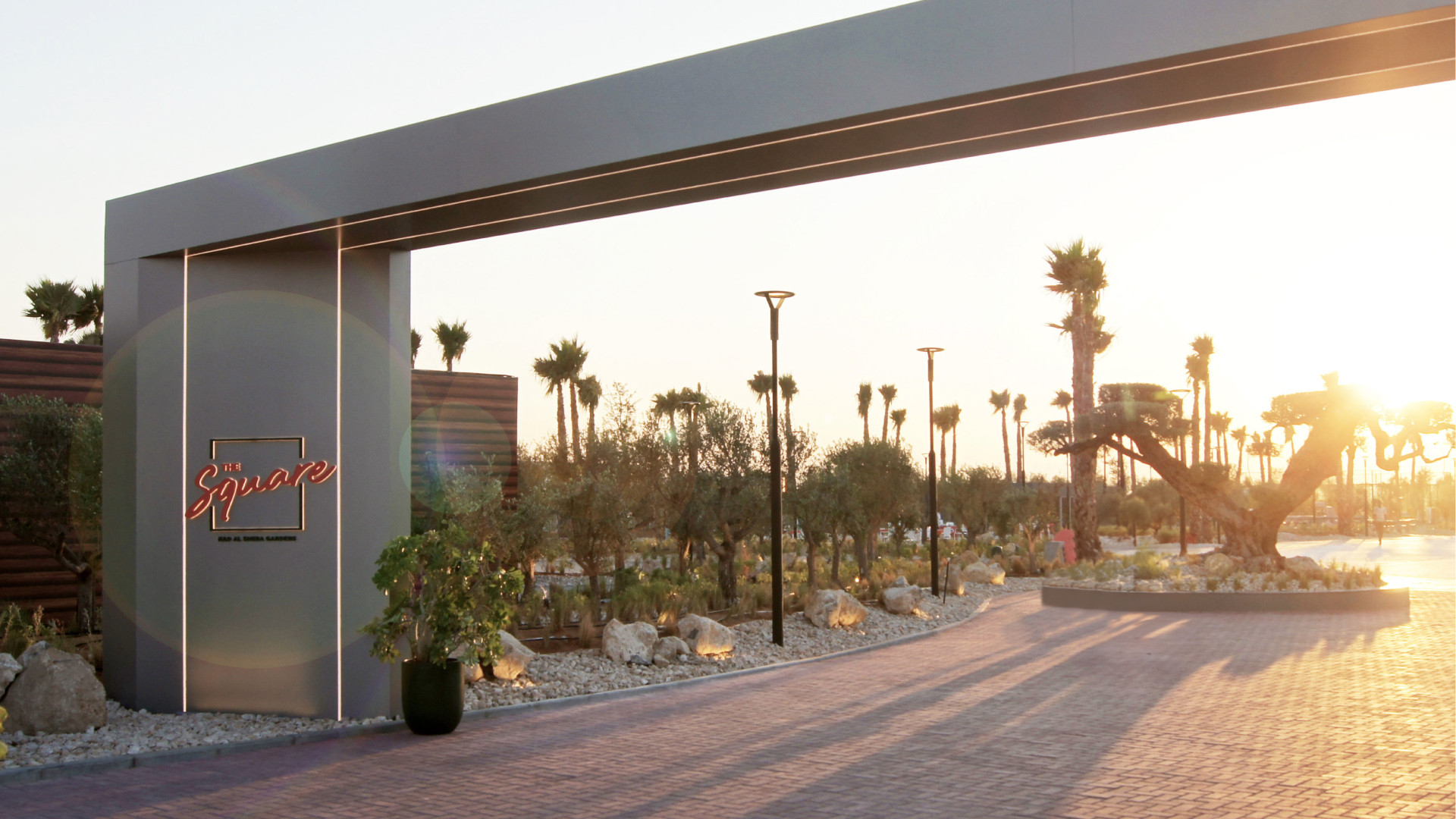 A wide angle shot of The Square by Nad Al Sheba