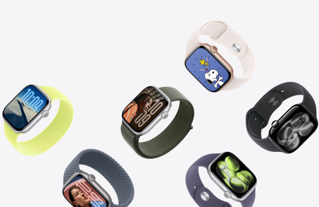 an indoor product shot of the new Apple Watch Series 11
