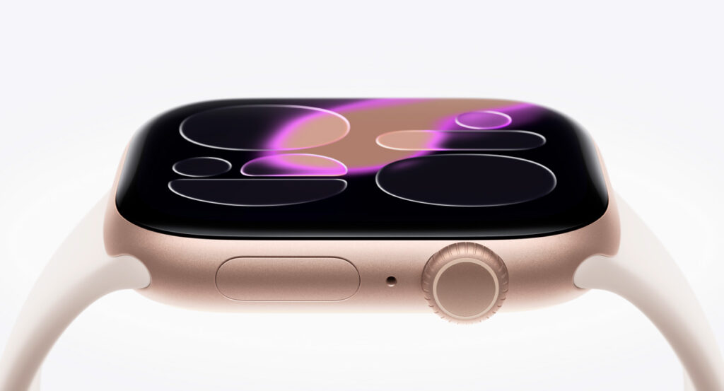 an indoor product shot of the new Apple Watch Series 11