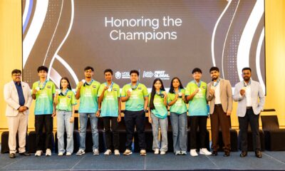 Winners of the Olympics of Robotics competition.