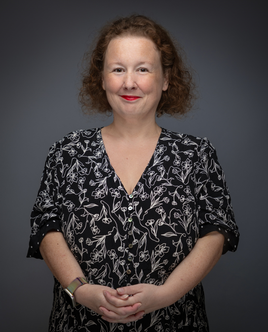 A portrait of Professor Fiona Robson, Head of the School of Social Sciences and Edinburgh Business School, Heriot-Watt University Dubai