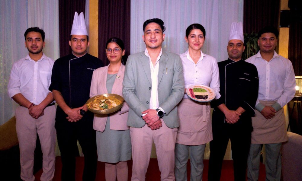 Staff of The Permit Room revealing their new Shawarma Collection for UAE National Day