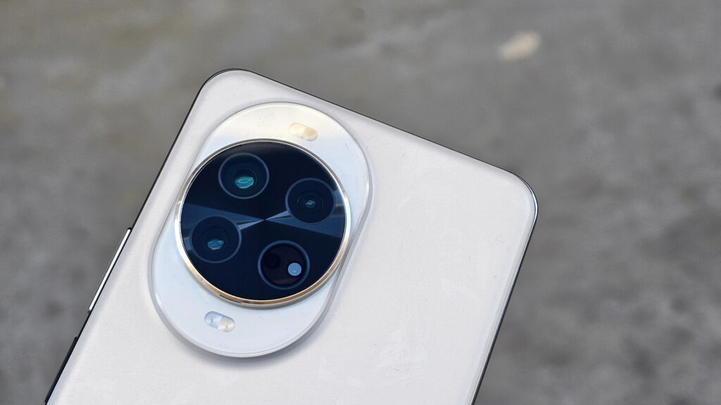 Close-up of the Huawei Nova 14 Pro's large, circular rear camera module and flash